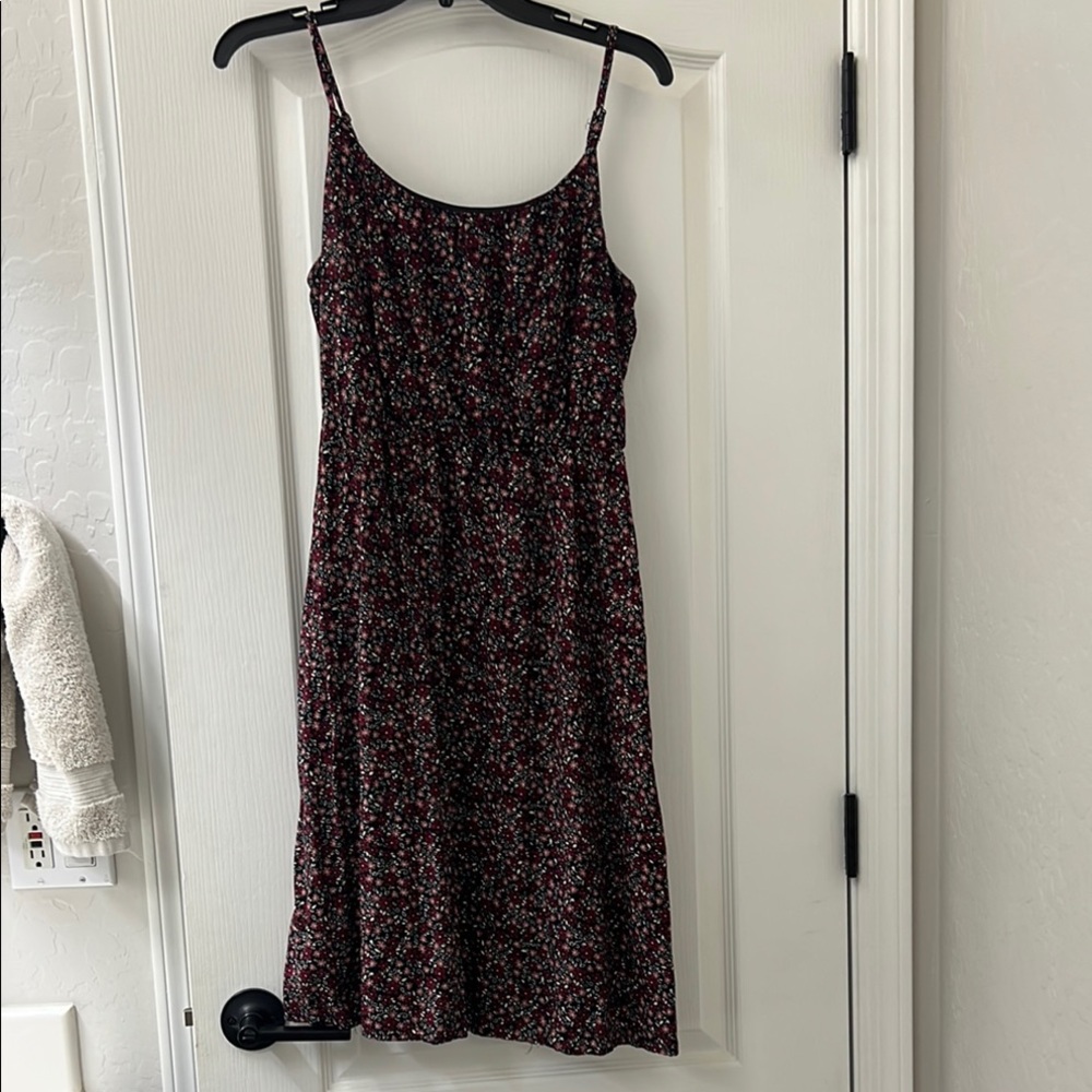Floral Spaghetti Strap Sleeveless Midi Sundress